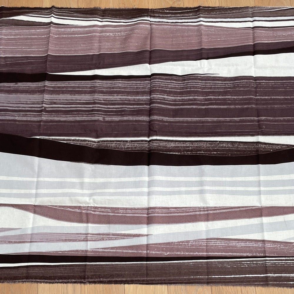 Marimekko Matkalla Malle Brown and Cream Fabric 2007 Teresa Moorhouse